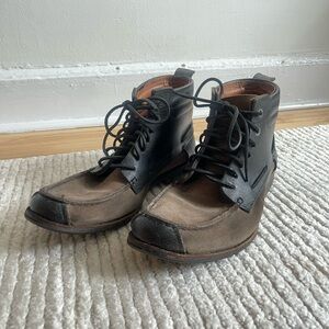 Timberland - Men's Two-Tone Lace-Up Casual Boots in Brown and Black